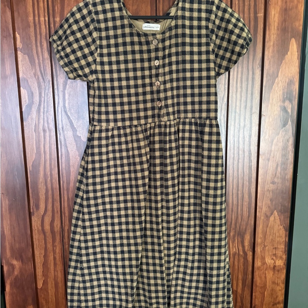 Little Cottonwood gingham 100% cotton dress